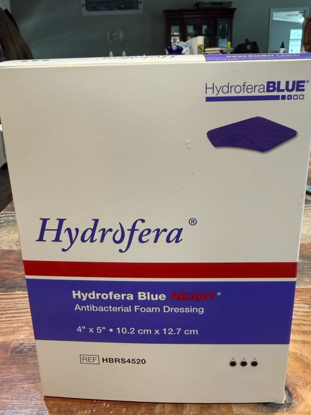 Hydrofera Blue Ready Foam dressing - 4x5 - HBRS4520 Box of 10 Expires 12/1/2027